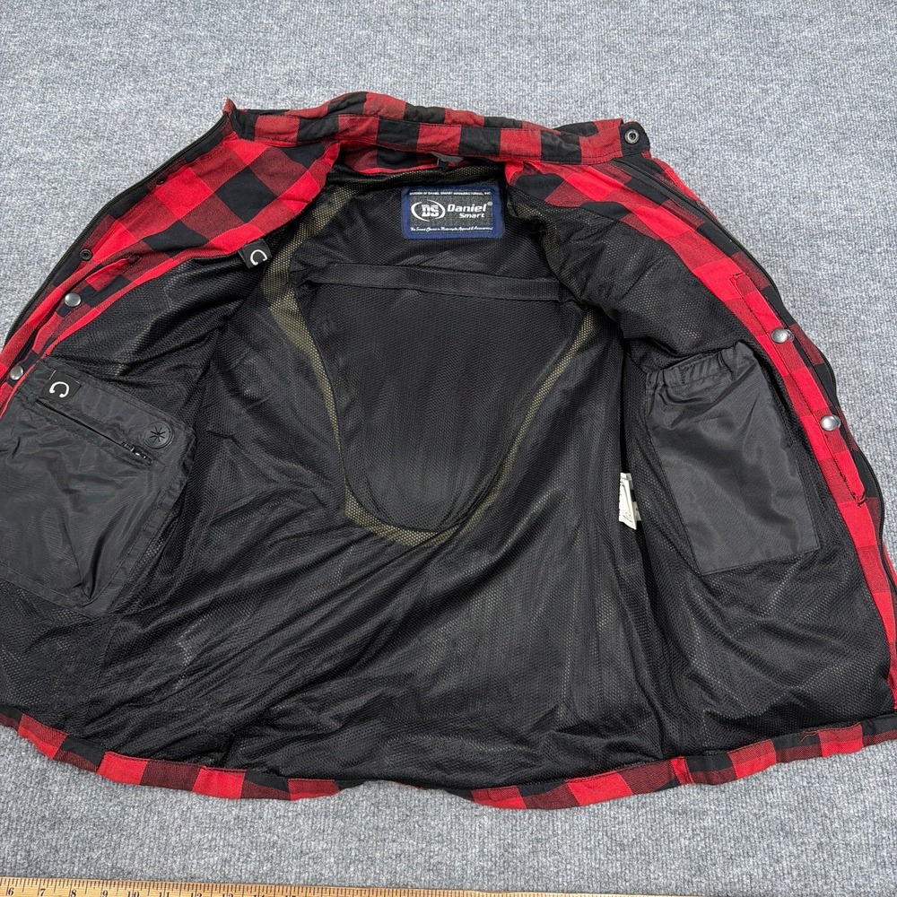 Daniel Smart Motorcycle Jacket Men Medium Red Bla… - image 5